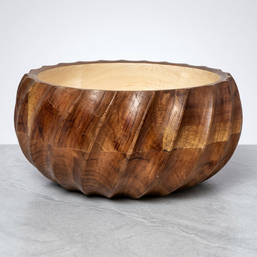 House of Avana Pink Mango Wood Gravy Bowl