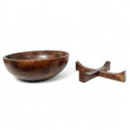 House of Avana Mango Wood Bowl with Stand