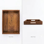House of Avana Rectangular Mango Wood Serving Tray Medium