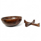 Mango Wood Bowl with Stand