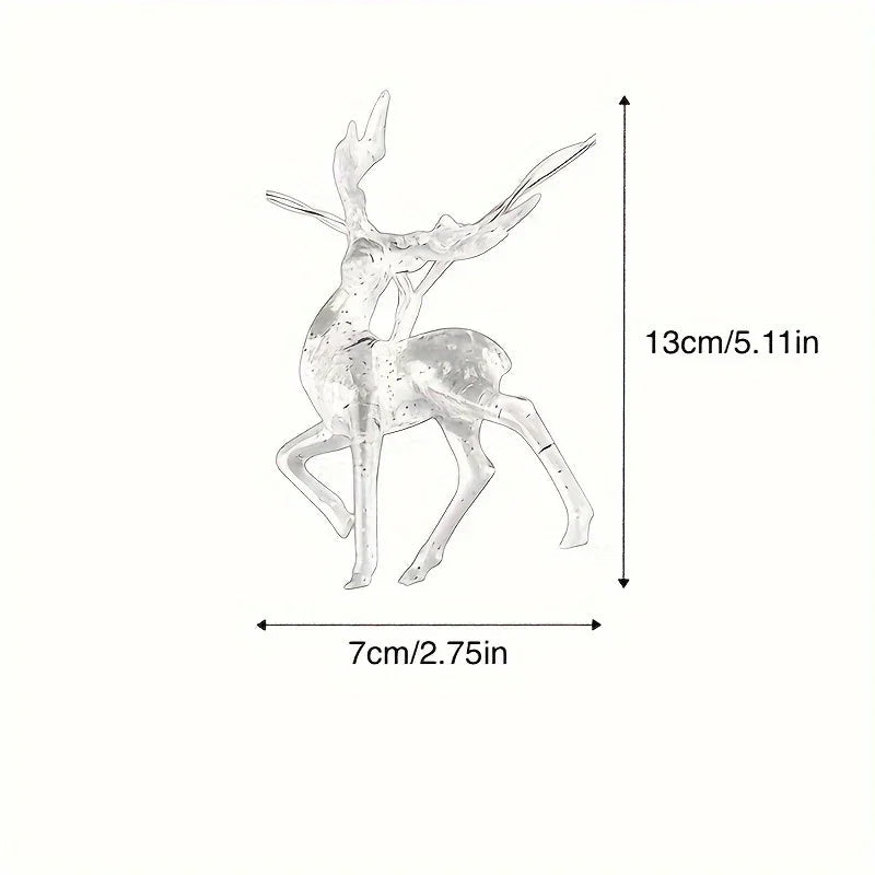 1pc Christmas Reindeer String Lights for New Year Christmas Trees Weddings Curtains Indoor Wreaths Parties Room Bedroom Decoration Lights, Powered By Battery Box (Battery Not Included) House Of Avana [[SKU:HOA-GDN-021]]
