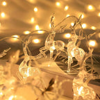 1pc Christmas Reindeer String Lights for New Year Christmas Trees Weddings Curtains Indoor Wreaths Parties Room Bedroom Decoration Lights, Powered By Battery Box (Battery Not Included) House Of Avana