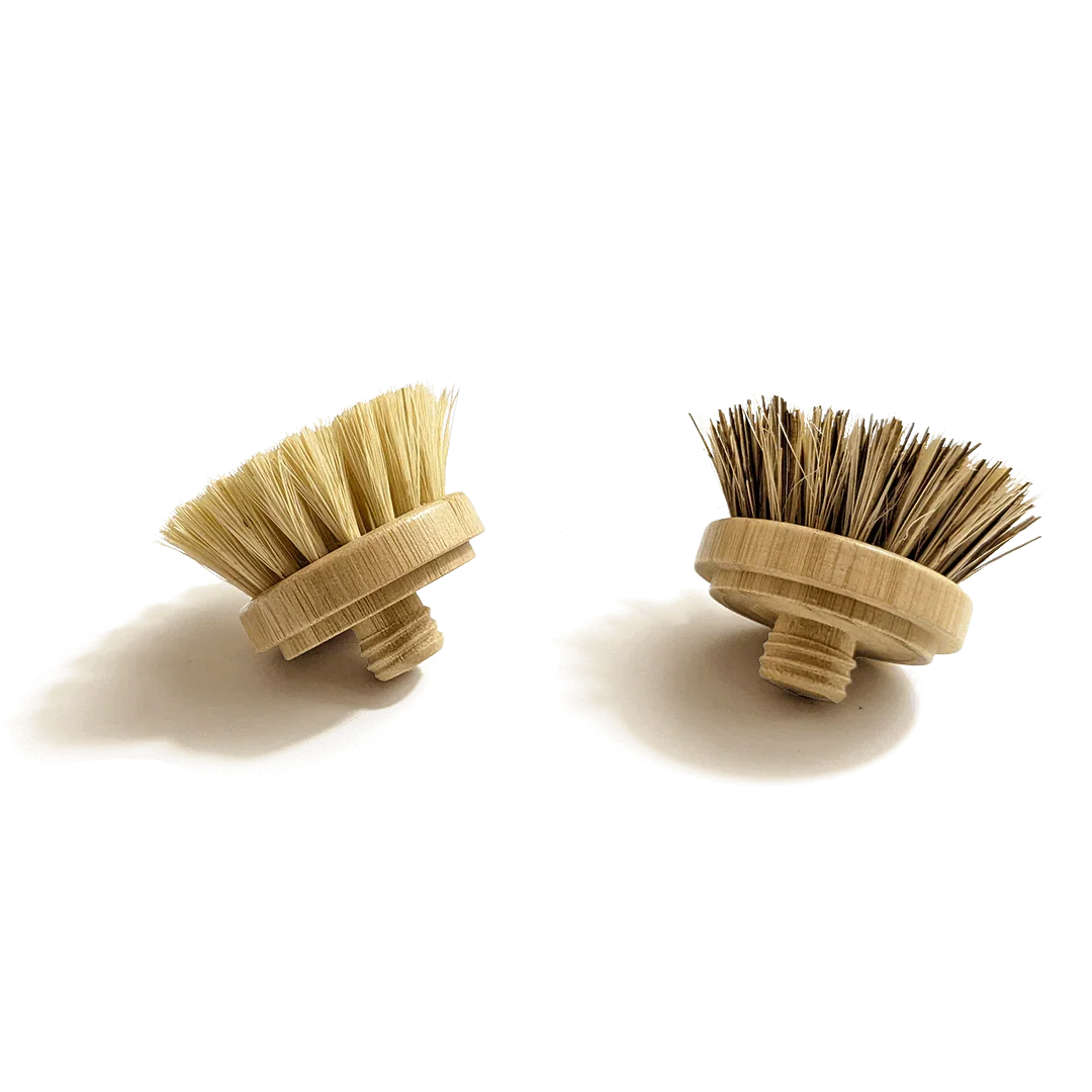 Replacement Screw on  Heads For Modular Bamboo Brushes Zero Waste Outlet