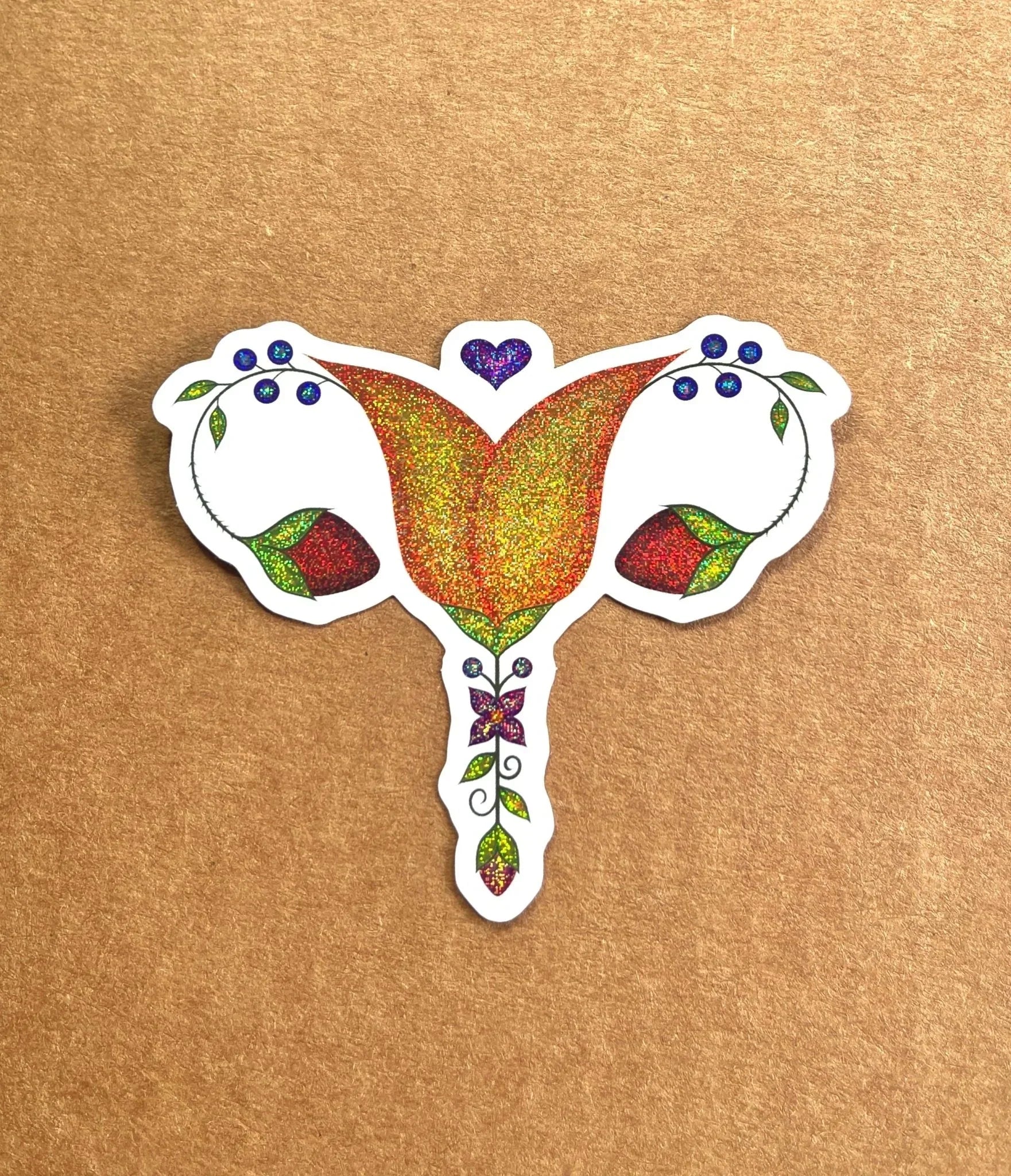 Reproductive Rights Glitter Sticker Bizaanide'ewin