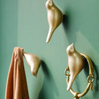 Resin Bird Wall Hook - Heavy Duty Key Holder with 3d Design, front view - House Of Avana