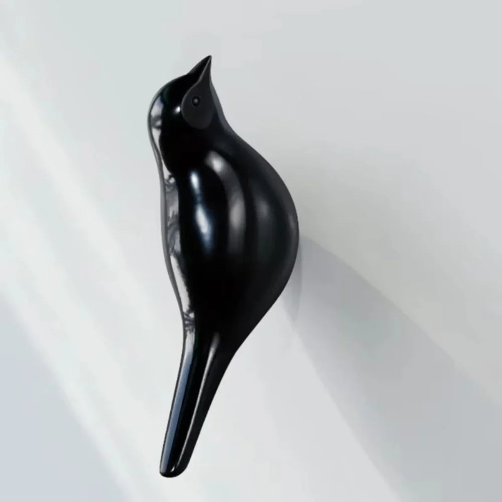 Resin Bird Wall Hook - Heavy Duty Key Holder with 3d Design, texture detail - House Of Avana