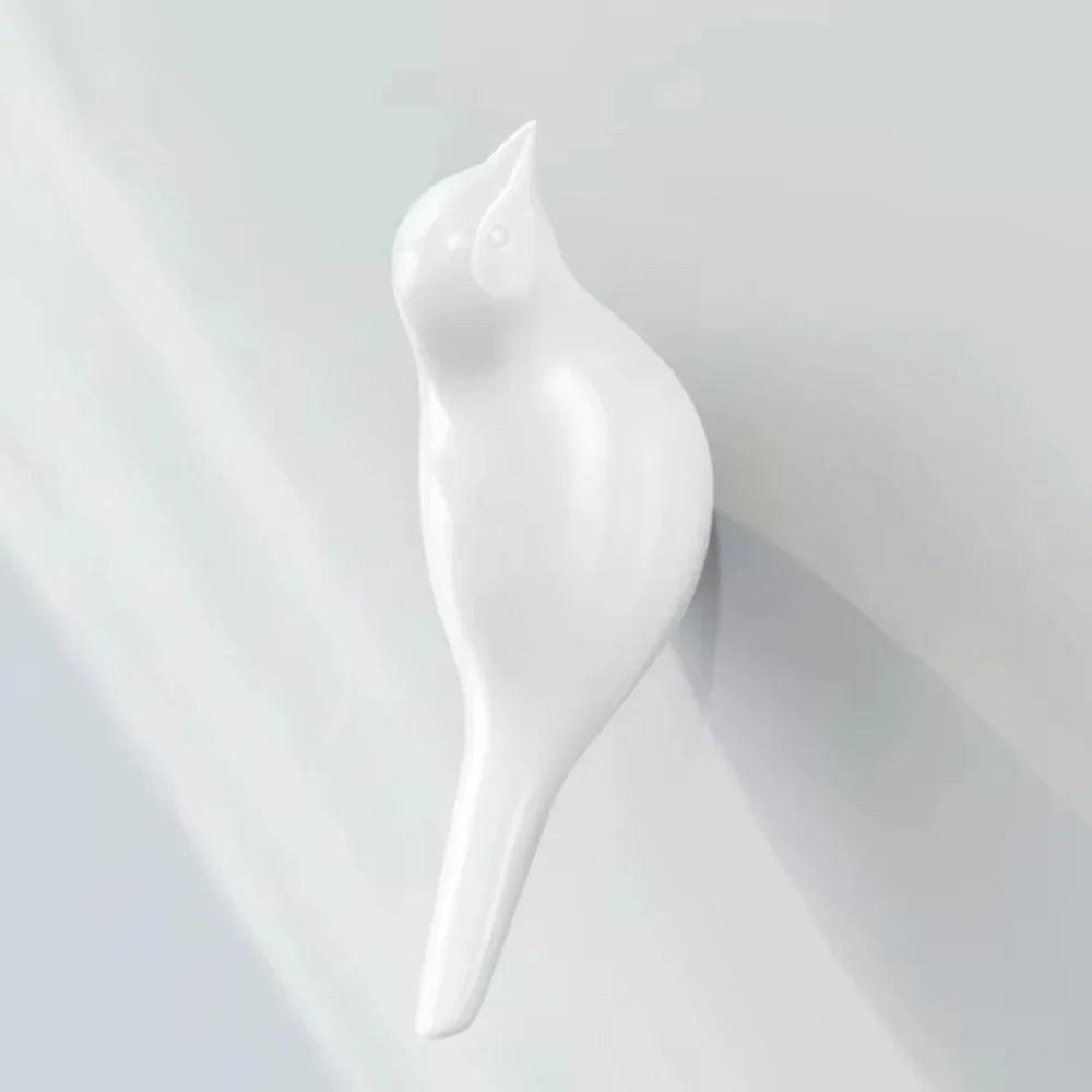 Resin Bird Wall Hook - Heavy Duty Key Holder with 3d Design, in-use display - House Of Avana