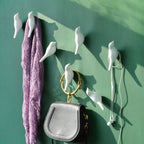 Resin Bird Wall Hook - Heavy Duty Key Holder with 3d Design, angled view - House Of Avana