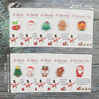Set of 10, Adorable Resin Holiday Presents, Trendy Christmas Gifts, Pocket Hugs, Supportive Gifts for Loved Ones, Christmas Decorations House Of Avana [[SKU:HOA-XMS-062]]