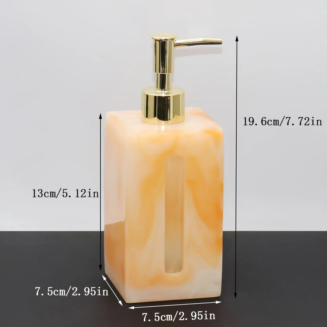 Resin Soap Dispenser, Freestanding Countertop Lotion Pump Bottle, Visible Capacity Liquid Hand Soap Dispenser, No Electricity Needed, for Bathroom, Kitchen, Laundry Room, Shampoo, Body Wash, Lotion House Of Avana