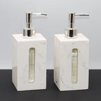Resin Soap Dispenser, Freestanding Countertop Lotion Pump Bottle, Visible Capacity Liquid Hand Soap Dispenser, No Electricity Needed, for Bathroom, Kitchen, Laundry Room, Shampoo, Body Wash, Lotion House Of Avana
