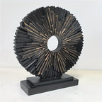 Resin Solar Flower Sculpture - Space Themed Decorative Figurine - Solar Powered, No Electricity Needed - For Indoor Display in Living Room, Entryway, Bedroom - Perfect Gift for Holidays, Birthdays & Housewarming - House Of Avana