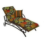 Resin Wicker / Steel Multi-Position Chaise Lounge Chair Recliner