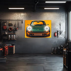 Retro Car Neon Wall Art - UV Printed Plexiglass LED Sign for Garage, Man Cave, Office & Game Room - Adjustable Dimmer Light Peony Atelier