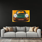 Retro Car Neon Wall Art - UV Printed Plexiglass LED Sign for Garage, Man Cave, Office & Game Room - Adjustable Dimmer Light Peony Atelier