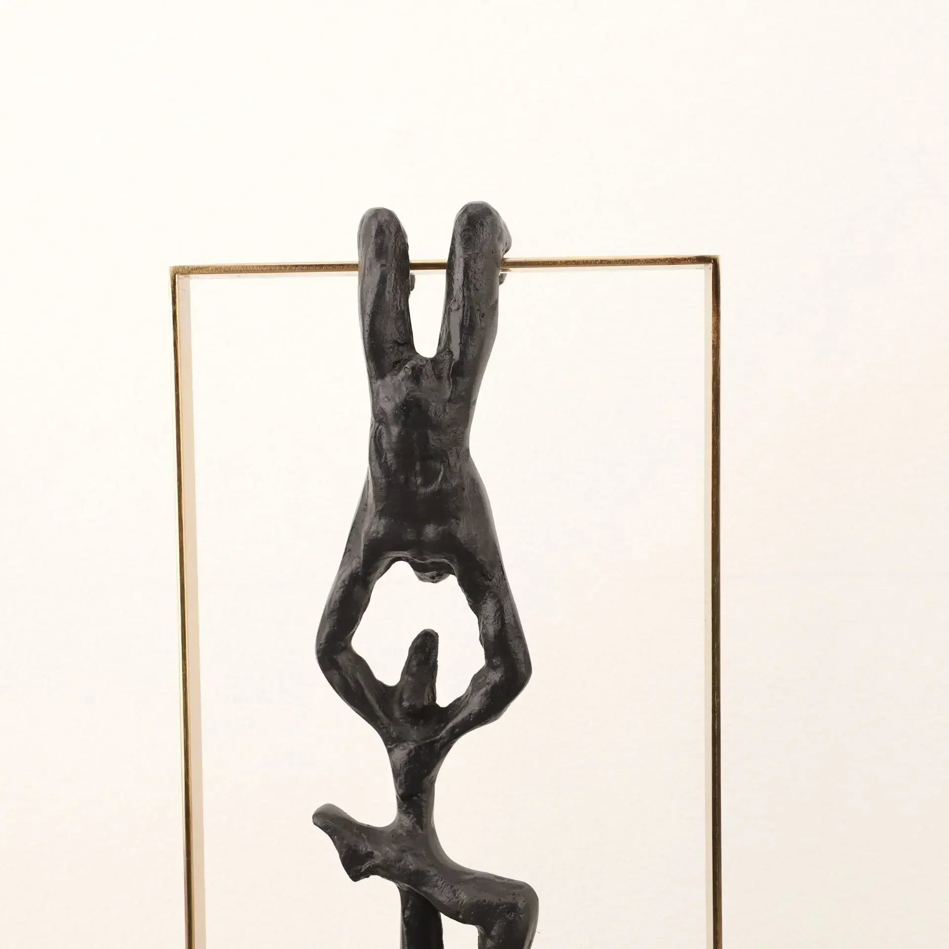 Retro Figure Ornament - Simple Metal Frame Gold, alternate view - House Of Avana