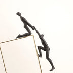 Retro Figure Ornament - Simple Metal Frame Gold, alternate view - House Of Avana