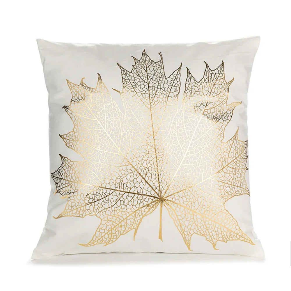 Retro Style Gold Stamped Cushion Cover - House Of Avana