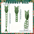 4pcs to 8pcs (Bulk) Reusable Wall Hooks - Heavy-Duty No Drill Hanging for Stairs, Doors, - Multi-Purpose Cord Holders, Garland & Wreath Hooks (Removable) - Compatible with Wood, Glass, Surfaces (-Free, Utility Hooks House Of Avana
