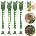 4pcs to 8pcs (Bulk) Reusable Wall Hooks - Heavy-Duty No Drill Hanging for Stairs, Doors, - Multi-Purpose Cord Holders, Garland & Wreath Hooks (Removable) - Compatible with Wood, Glass, Surfaces (-Free, Utility Hooks House Of Avana