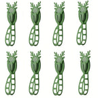 4pcs to 8pcs (Bulk) Reusable Wall Hooks - Heavy-Duty No Drill Hanging for Stairs, Doors, - Multi-Purpose Cord Holders, Garland & Wreath Hooks (Removable) - Compatible with Wood, Glass, Surfaces (-Free, Utility Hooks House Of Avana