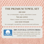 Cotton Diamond Waffle Weave Bath Towel Set - Grayson Collection