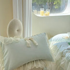 Ribbon Bow Airy Lace Bedding Set / Baby Pink Ever Lasting