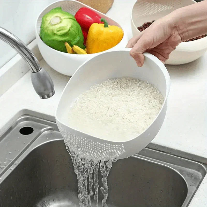 Rice Washing Sieve - Drain Plastic