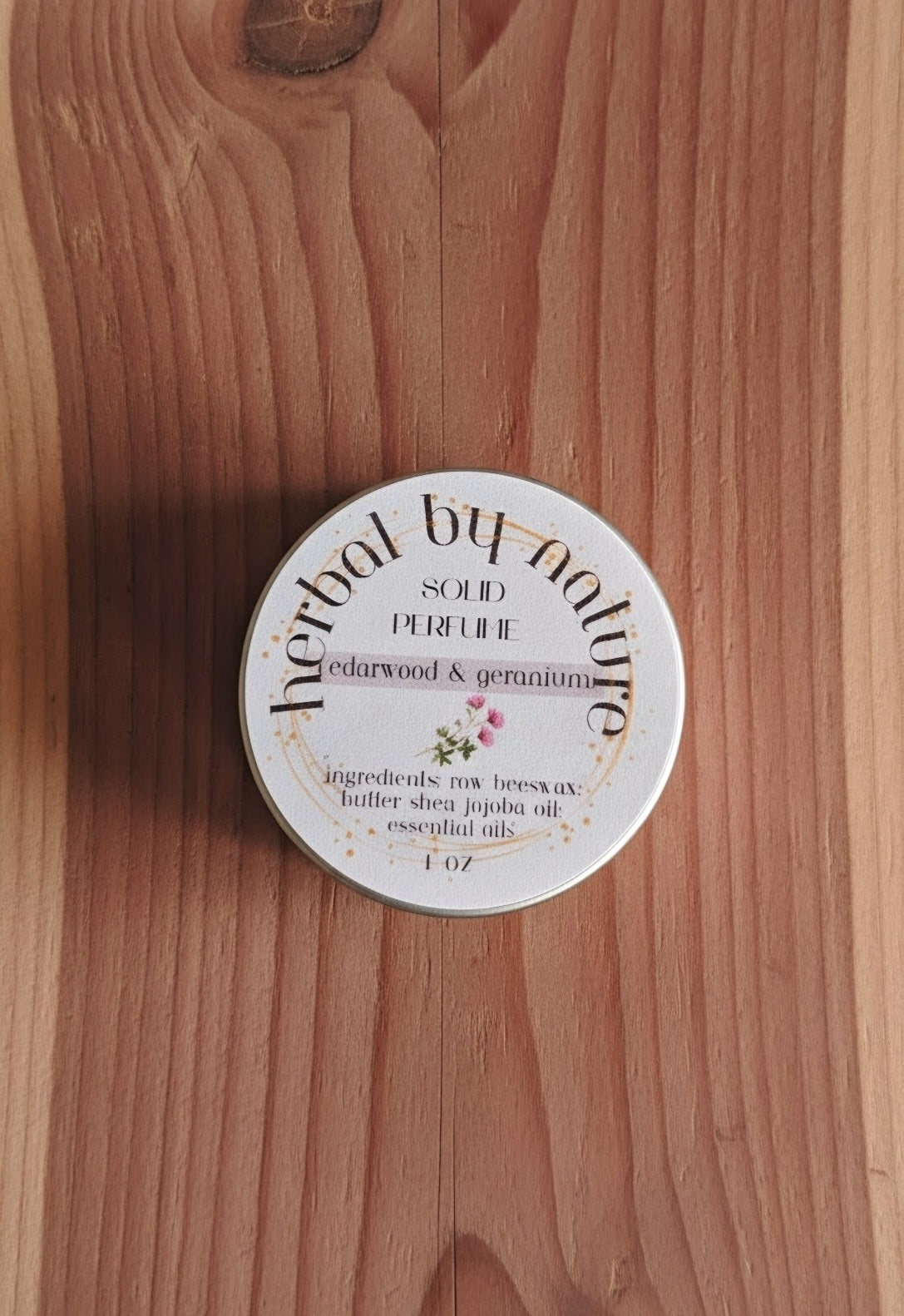 Solid scent balms w/essential oils