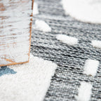 Road Traffic Kids Rug with Forest Animals and Sea Play Mat in muted Cream RugYourHome
