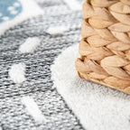 Road Traffic Kids Rug with Forest Animals and Sea Play Mat in muted Cream RugYourHome