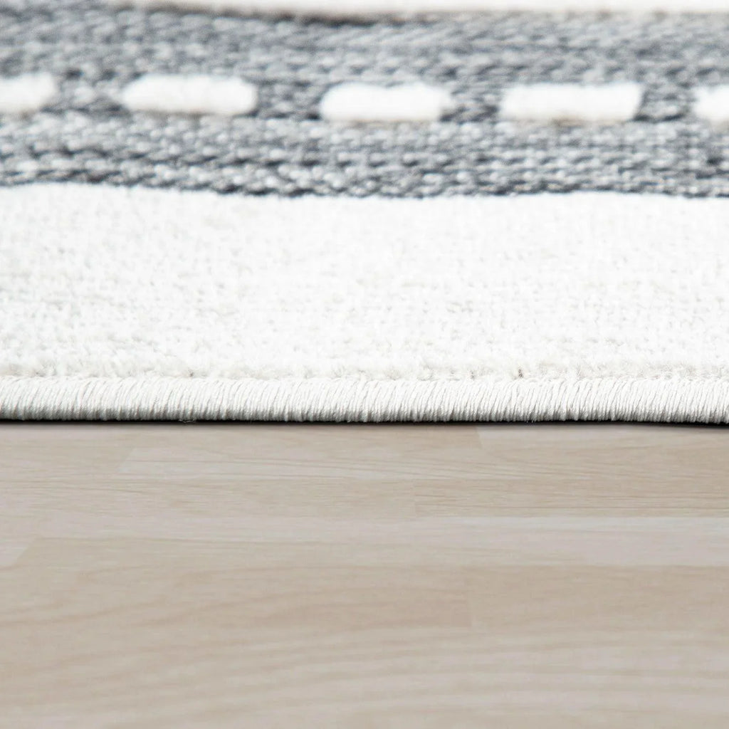 Road Traffic Kids Rug with Forest Animals and Sea Play Mat in muted Cream RugYourHome