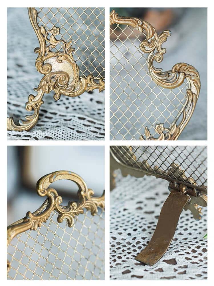 Rococo Jewelry Display in Gold Vintage Shopper