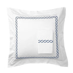 600 Thread Count Rope Embroidered Euro Sham Pairs Mélange Home