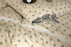 Rosalie Floral Lace Gingham Bedding Set / Pink Ever Lasting