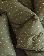 Anaya Rose French Vintage Bedding Set / Black + Brown, alternate view - House Of Avana