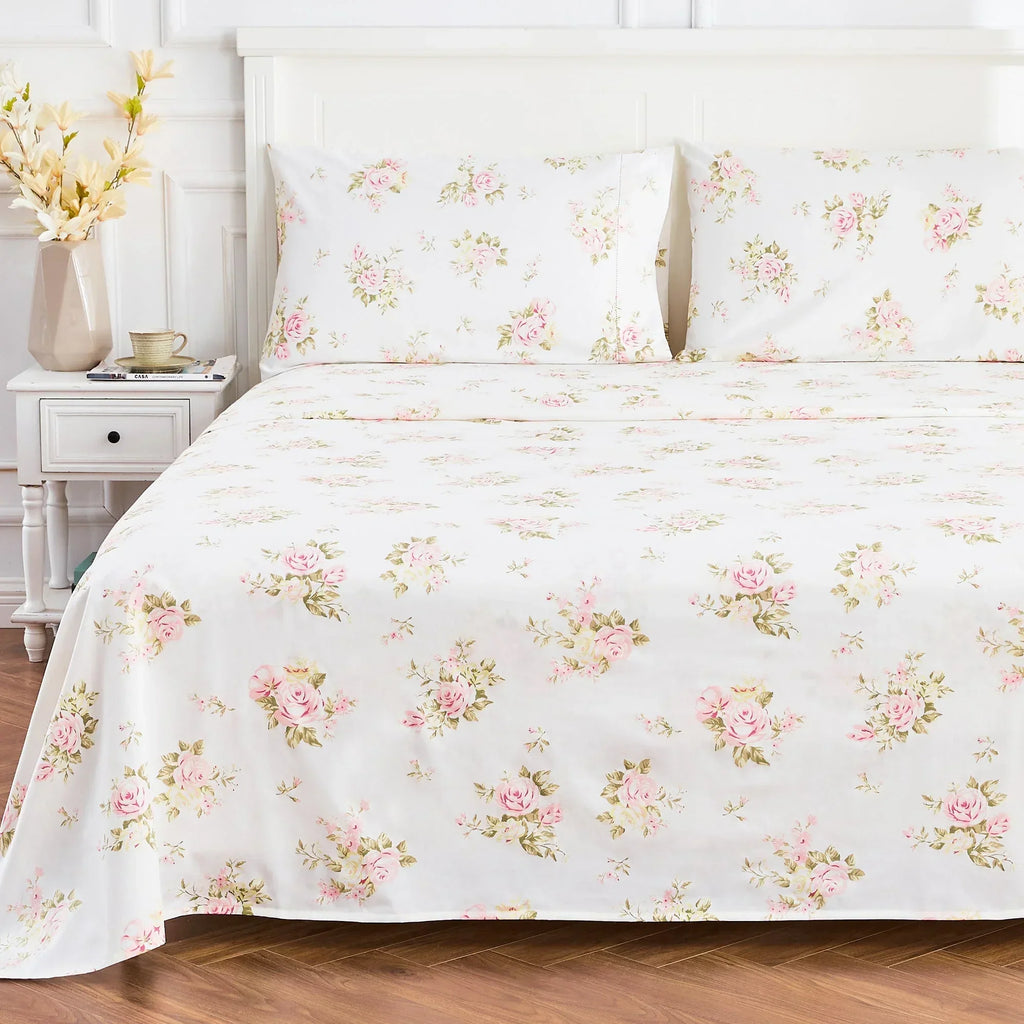 Rose Bouquet Sheet Set Mélange Home