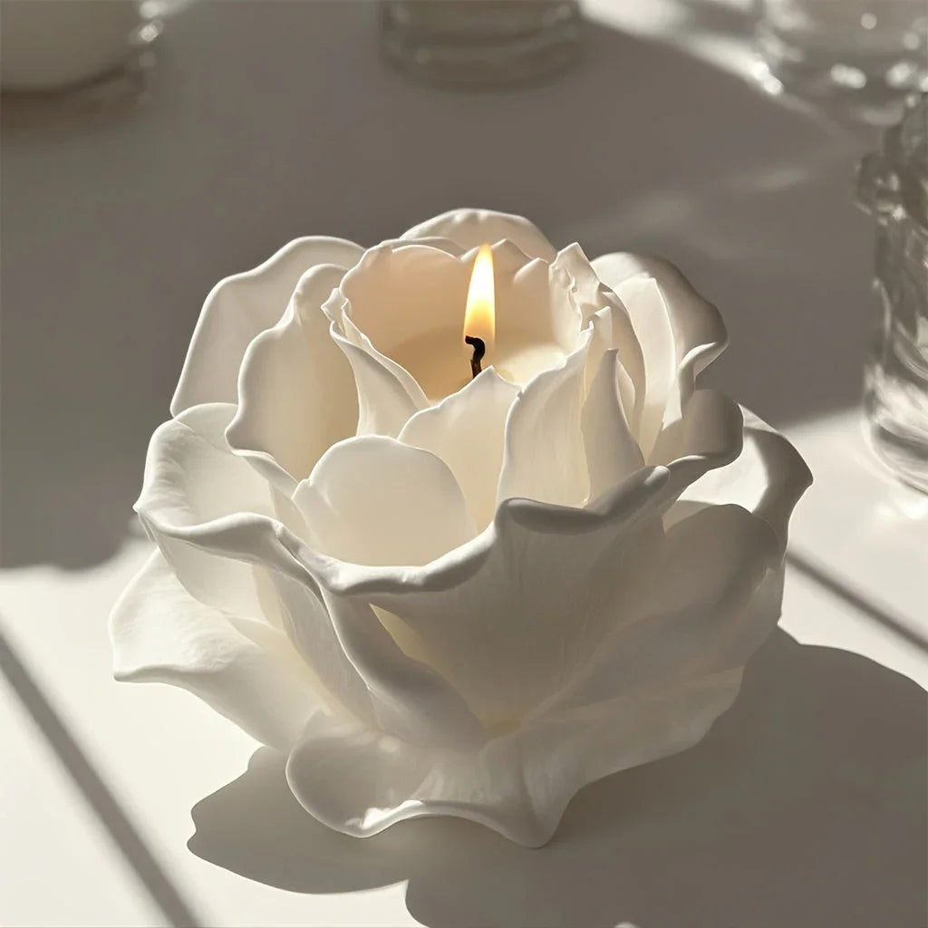 3d Elegant Rose Silicone Mold - Reusable Flexible Diy Candle, Resin Art, Handmade Soap & Clay Making,... - House Of Avana