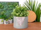 Rose Quartz Inch Planter Made From Natural Stone, side view - House Of Avana