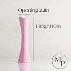 Spiral Rose Vase, angled view - House Of Avana