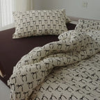 Rosemary Vintage Brown Bow Bedding Set Ever Lasting