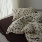 Rosemary Vintage Brown Bow Bedding Set Ever Lasting