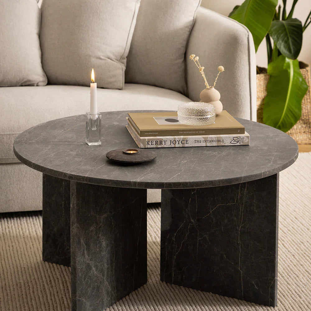 Vega Marble Coffee Table - Round, Square Or Rectangle in 3 Colour Variations House Of Avana