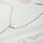 Round Kids Rug Tweet Cuddling Moon & Stars - Cream Beige RugYourHome