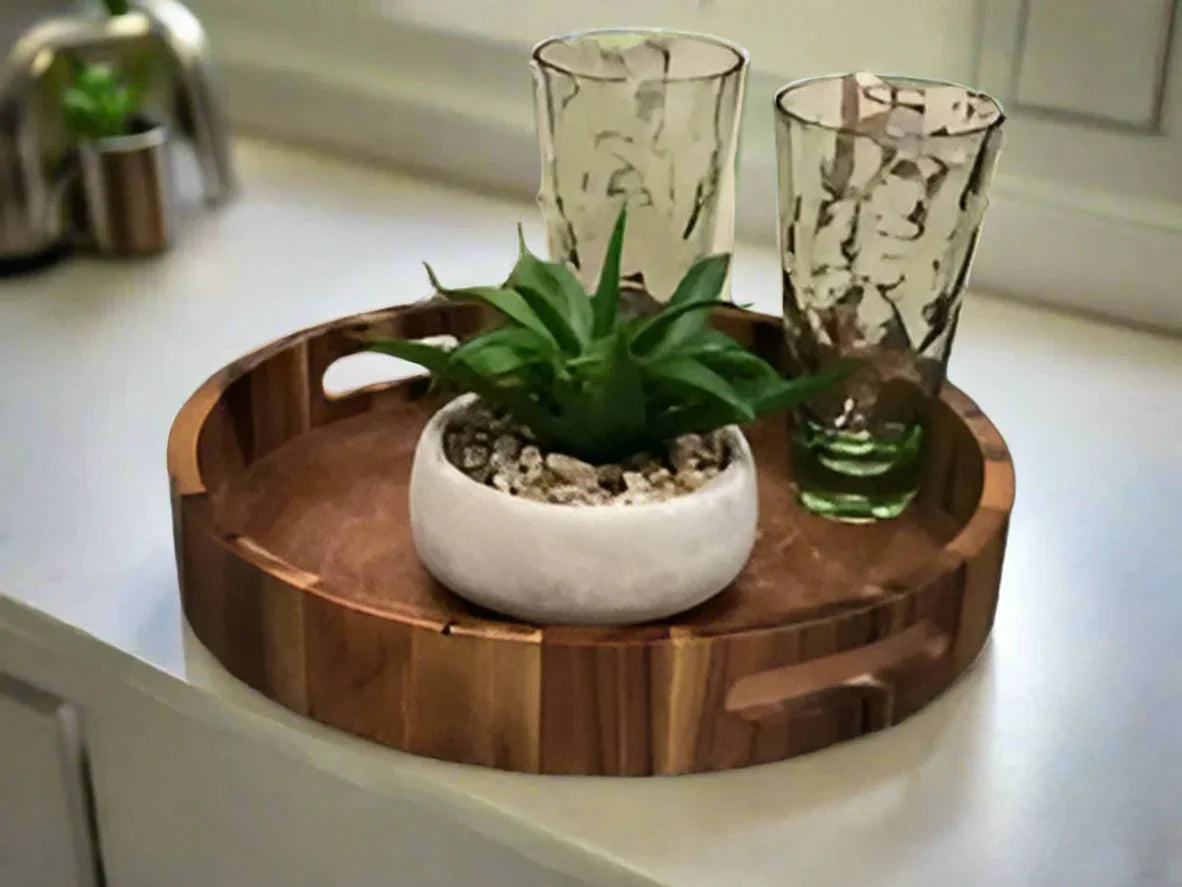 Round Serving Tray
