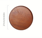 Round Wood Serving Tray – Rustic Elegance for Dining & Decor - House Of Avana