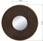 Round Wooden Mirror Frame - House Of Avana