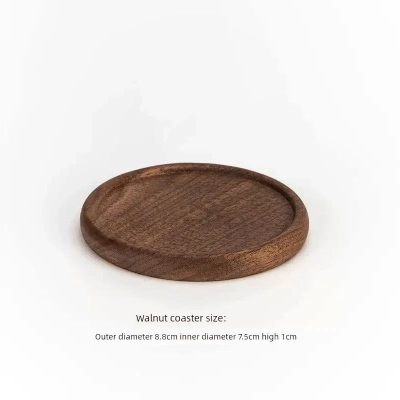 Round Wooden Tea Tray - House Of Avana