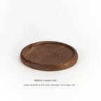 Round Wooden Tea Tray - House Of Avana