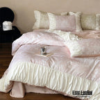 Royal Floral Ruffle Bedding Set / Pink Ever Lasting